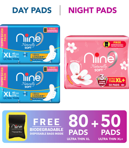Sanitary Pads Day and Night Combo