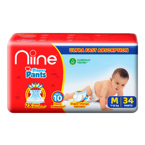 Niine Baby Diaper Medium Jumbo 32s