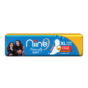 Niine Naturally Soft Sanitary Napkins Extra Long 6s (275MM)