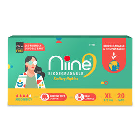 Niine XL Pads: Biodegradable & Compostable for Ultimate Sustainability