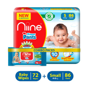 combo baby wipes with Baby Diaper Small size